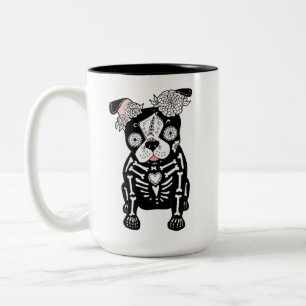 Dia de los Muertos Boston Terrier Frenchie Mug