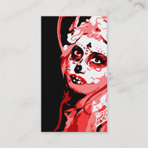 dia de los muertos business card