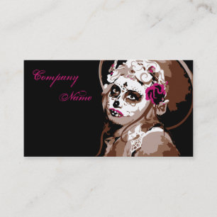 dia de los muertos business card