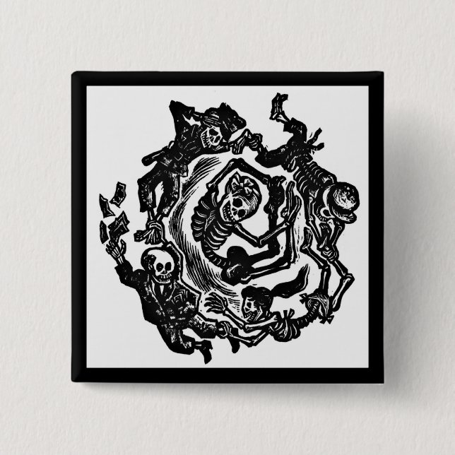 Dia de los muertos Button (Front)