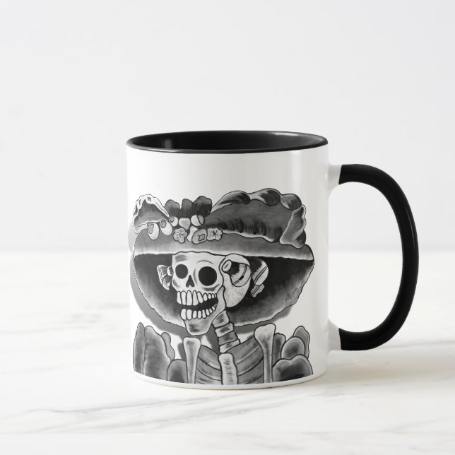 Dia De Los Muertos Calavera Catrina Mug (Right)