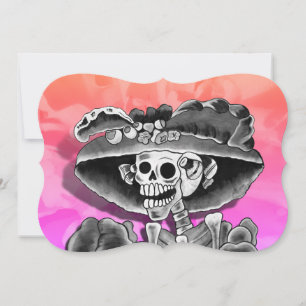 Dia de los Muertos Calavera   Invitation