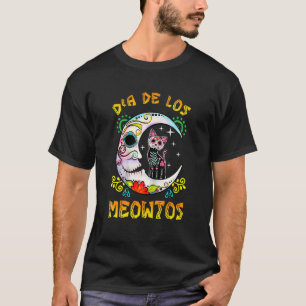 Dia De Los Muertos Cat Sugar Skull For Cats T-Shirt