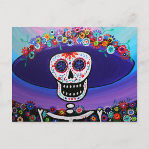 Dia de los Muertos Catrina by Prisarts Postcard