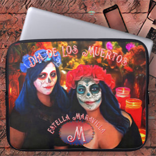 Dia de Los Muertos Catrinas 1718 Laptop Sleeve