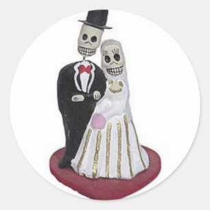 Dia de los Muertos Classic Round Sticker