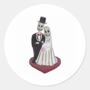 Dia de los Muertos Classic Round Sticker