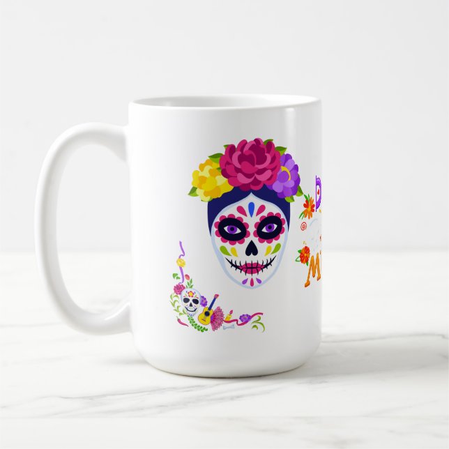 Dia De Los Muertos  Coffee Mug (Left)