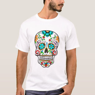 Dia de Los Muertos Colour Skull T-Shirt