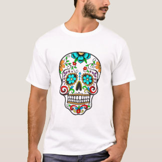 Dia de Los Muertos Colour Skull T-Shirt