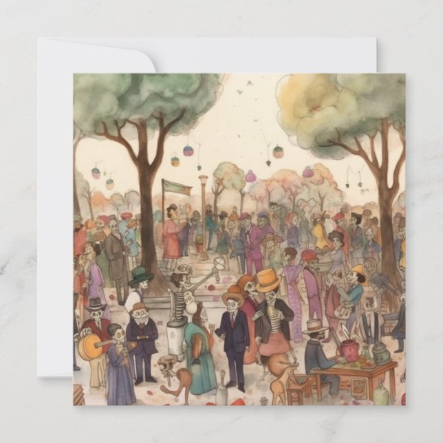 "Dia de los Muertos",Concerto de los Muertos Invitation (Front)