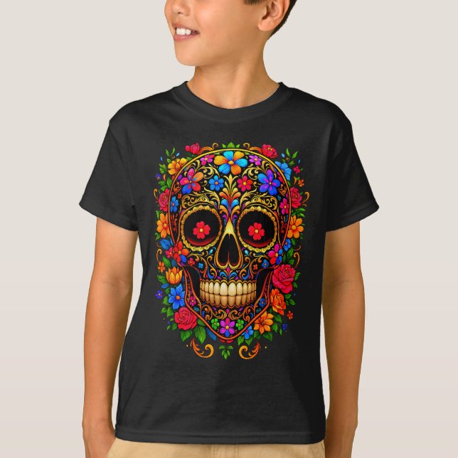 Dia De Los Muertos Costume Day Of The Dead Sugar S T-Shirt (Front)