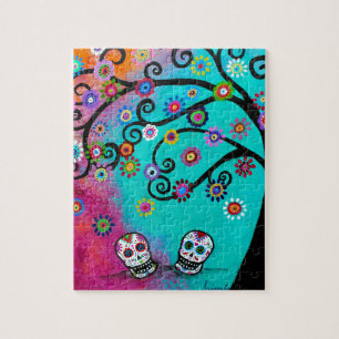 Dia de los Muertos Couple Jigsaw Puzzle