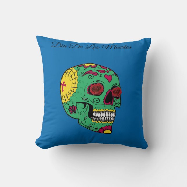 Dia de los Muertos Cushion (Front)