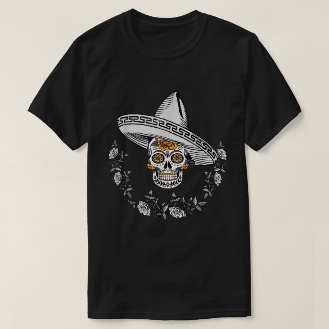 Dia de Los Muertos Day of the Dead Celebrate Mexic T-Shirt (Design Front)