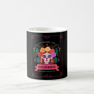 Dia de los muertos day of the dead coffee mug