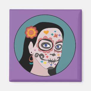 Día de Los Muertos Day of the Dead Magnet