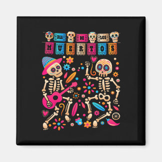 Dia De Los Muertos Day Of The Dead Mexican Skeleto Magnet