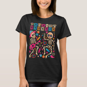 Dia De los Muertos Day of the Dead Mexican Skeleto T-Shirt