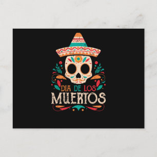 Dia De Los Muertos Day of the Dead Mexico Skull Postcard