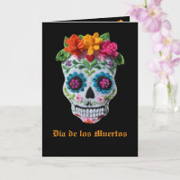 Dia de Los Muertos Day of the Dead Stitchery Skull