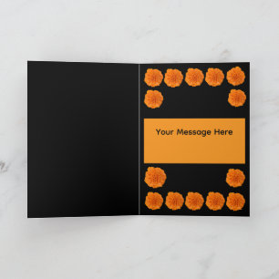 Dia de Los Muertos Day of the Dead Stitchery Skull Card