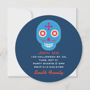 Dia De Los Muertos. Day of the Dead. Sugar Skulls. Invitation