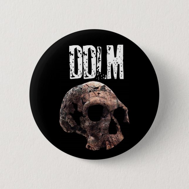 Dia De Los Muertos DDLM Logo Button (Front)