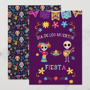 Dia de los Muertos Fiesta- Colourful Celebrations! Invitation