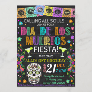 Dia De Los Muertos Fiesta Invitation