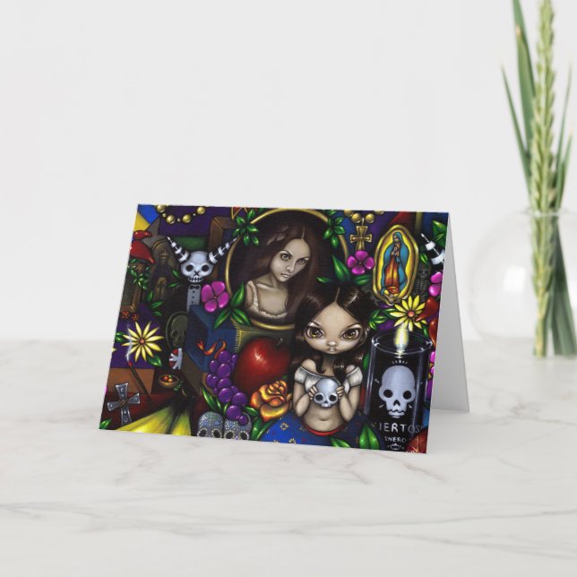 "Dia de los Muertos" Greeting Card (Front)