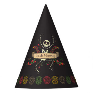 Dia de los Muertos Halloween Party Hat