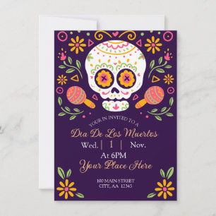 Dia De Los Muertos  Holiday Card