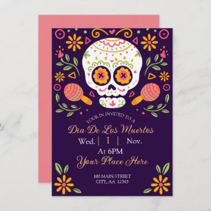 Dia De Los Muertos  Holiday Card
