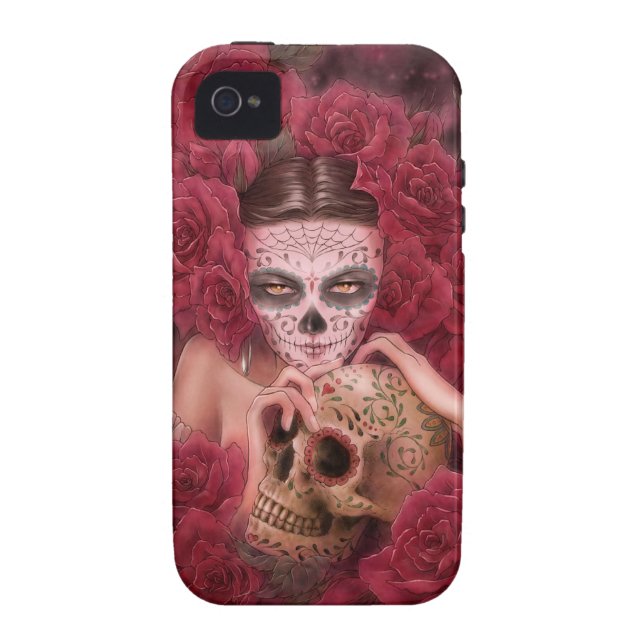 Dia de los Muertos iPhone 4/4S Case (Back)