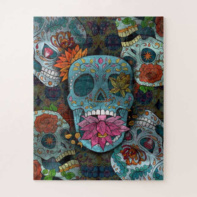 Dia De Los Muertos Jigsaw Puzzle (Vertical)
