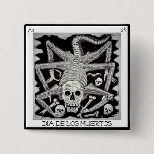 Dia de los muertos - Jose Posada Button