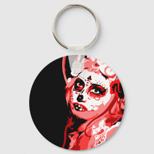 dia de los muertos key ring
