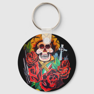 dia de los muertos key ring