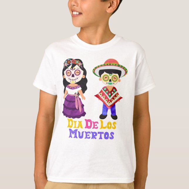 Dia De Los Muertos Kids T-Shirt (Front)