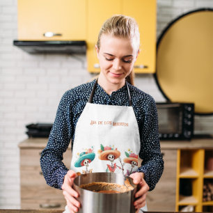 Dia de los Muertos mariacheras customisable  Apron
