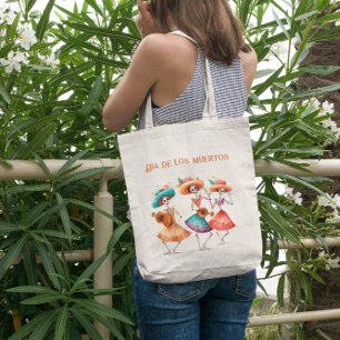 Dia de los Muertos mariacheras customisable Tote Bag