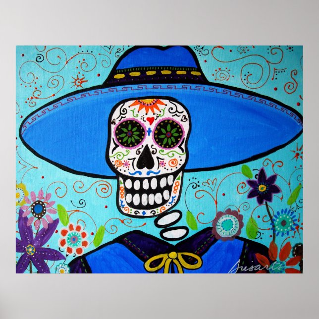 DIA DE LOS MUERTOS MARIACHI POSTER (Front)