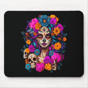 Dia De Los Muertos Mexican Day Of The Dead Sugar S Mouse Mat