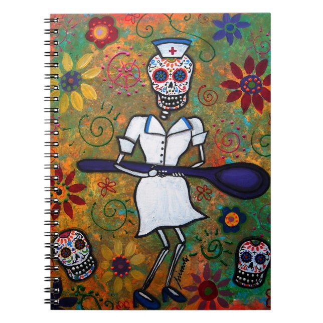 Dia de los Muertos NURSE Notebook (Front)
