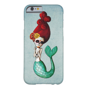 Dia de Los Muertos Old School Mermaid Barely There iPhone 6 Case