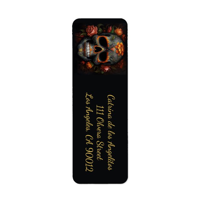 Dia de los Muertos painted skull customisable (Front)