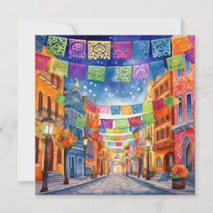 "Dia de los Muertos", Papel Picado Showcase Invitation