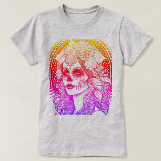 Día De Los Muertos, rainbow T-Shirt