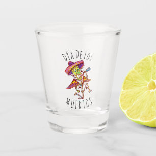 Día de los muertos shot glass